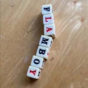 Dicecapades Board Game Replacement Parts 7 Letter Dice